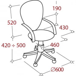 Кресло EChair-304 329252 Черное