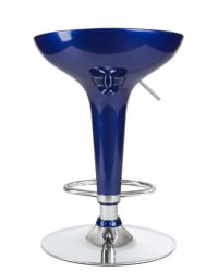 Стул барный ДОБРИН БОМБА (синий металлик) 2 шт / DOBRIN BOMBA