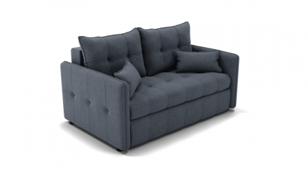 Диван Палермо (ЗР) Цвет фасада: Серый; Тип: Прямой; Материал фасада: Металл/Велюр