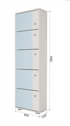 Тумба для обуви Пайн ПП 9 Дуб Ривьера Бетон Пайн