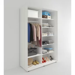 Шкаф-купе Акцент-Дуэт КВ 1000х600 Выбеленное дерево