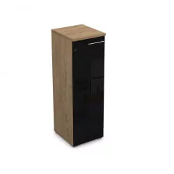 Пенал средний со стеклом левый GLOSS LINE9НП.017.7Л Teakwood