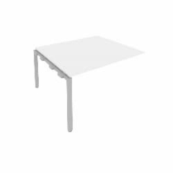 Проходной наборный элемент переговорного стола Metal System Б.ППРГ-3 Белый/Серый