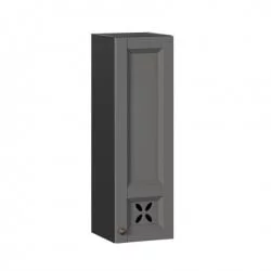 Шкаф кухонный 300 высокий Амели-3 ЛД 299.410.000.038 Черный Оникс серый