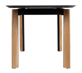 Стол раскладной Combi Glass 120-150 Automatic Natur/Dark matte glass