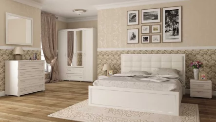 Двуспальная кровать я ящиком Ника-Люкс 52