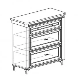 Тумба для обуви Марлен 502 Кремовый белый Патина