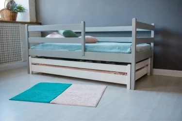 Выдвижная кровать для двоих детей RooRoom VK-66с Серая