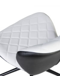 Офисное кресло для персонала DOBRIN RORY (бело-черный) 2 шт