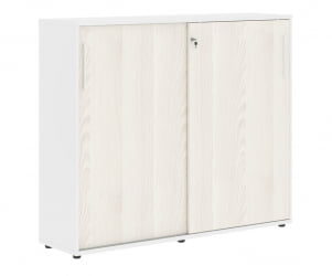 Шкаф с дверьми-купе EDIS EMC 1643 Ясень Траун Белый Белый