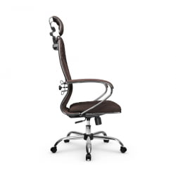 Кресло руководителя Metta L 2c 44C/K116 Infinity Easy Clean (MPES) Комплект 5 Темно-коричневое