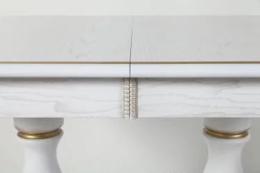 Стол из массива дерева Лира (1,2м) тон 1 с золотой патиной