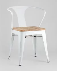 Стул с подлокотниками ТОЛИКС АРМ ВООД Белый / TOLIX ARM WOOD