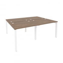 Рабочая станция на П-образном м/к ОНИКС О.МП-Д.РС-4.1.8 Дуб Аризона/Белый / ONIX O.MP-D.RS-4.1.8