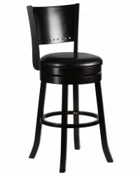 Вращающийся полубарный стул DOBRIN TONY COUNTER Капучино-черный