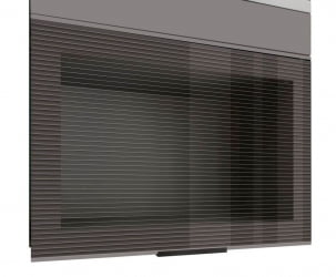 Шкаф-витрина с откидной системой Грейс 105.08 Оникс Кубанит