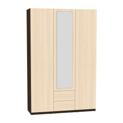 Шкаф распашный R-198х135х45-2-PO-M(Венге-ДМ)