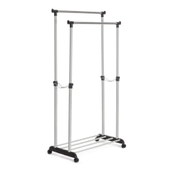 Вешалка ДЖЕТ металл, пластик, 86*44*166 см, черный/светло-серый/хром / JET