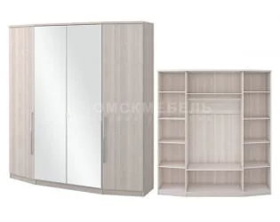 Шкаф 4-х дверный с зеркалом Роксана Шк63