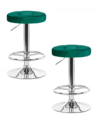 Табурет барный DOBRIN BRUNO (зеленый велюр (MJ9-88)) 2 шт