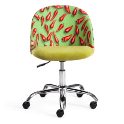 Компьютерное кресло MELODY ткань/флок, олива, Botanica 03 pepper/23