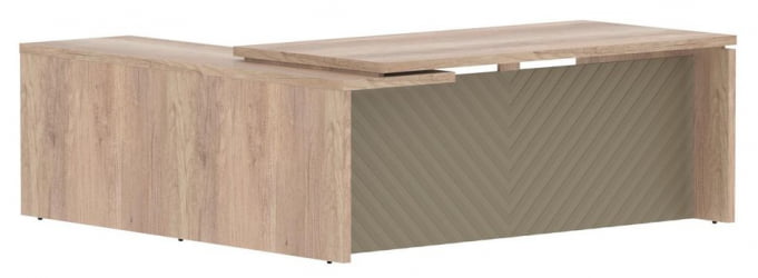 Стол руководителя правый Torr LUX TLCT 2020 R Дуб Каньон Капучино