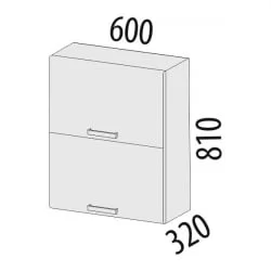 Шкаф кухонный Графит 74.96 Сосна Астрид /Ваниль/Графит