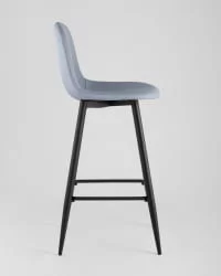 Стул барный Валенсия с подножкой Голубой