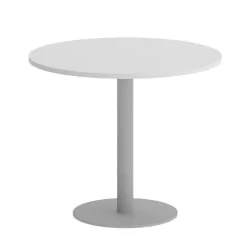 Стол журнальный круглый HOME OFFICE VR.SP-5-90.1 Белый/Серый металл