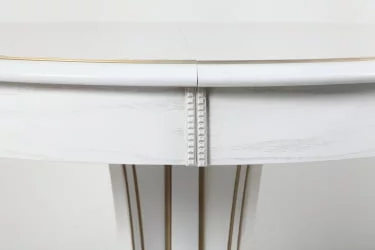 Круглый раздвижной стол Орион-5 (d1100) тон 1 с золотой патиной