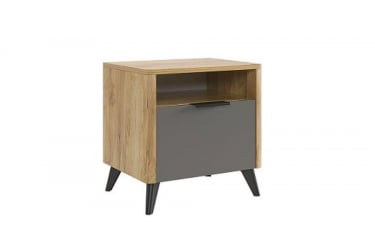 Тумба прикроватная Адам MSA-01 дуб крафт золотой/графит