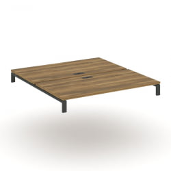 Двойной стол надставка на две опорные тумбы CONCEPT CN.DSN-008 Сандал Янтарный Антрацит