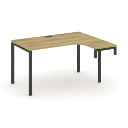 Стол-надставка на опорную тумбу (правый) CONCEPT CN.OSAN-002(R) Дуб Винченцо Черный