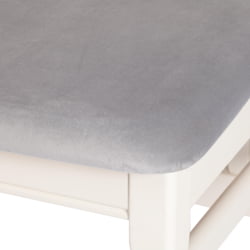 Стул DOLCE мягкое сидение бук, 40х46х100см, ivory white, велюр Tenerife Ultimate grey