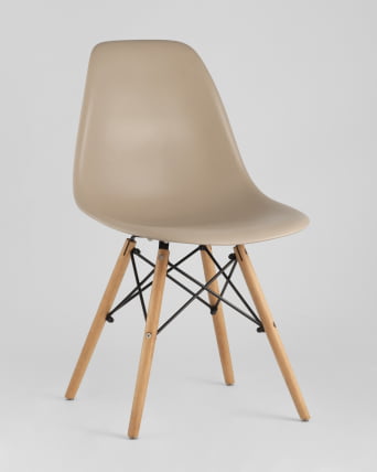 Стул Еамес ДСВ 4 шт. Бежевый / Eames DSW_1