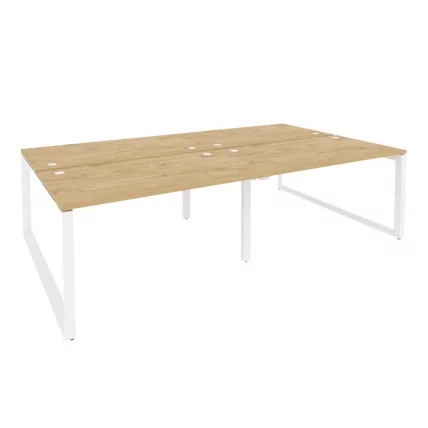 Рабочая станция на О-образном м/к ONIX O.MO-D.RS-4.3.8 Тиквуд Светлый/Белый_0