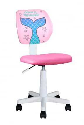 Кресло компьютерное детское ЛОЛО Mermaid Tail пластик белый_0