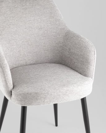 Стул обеденный Катйс светло-серый рогожка / Katys_11