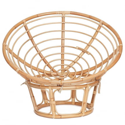 Кресло PAPASAN ECO/ПАПАСАН ЭКО P115-1/SP STD /c подушкой, ремешками/ диаметр подушки 129 см, 115x101x92 см, Natural (натуральный), ткань Старт_1