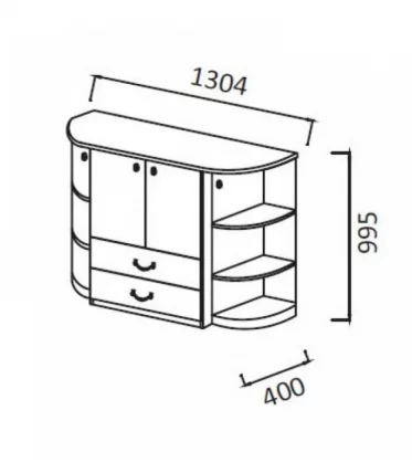 Комод Комодино-3 Рамух Сандал_1