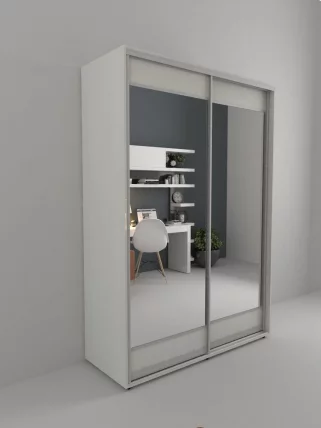 Шкаф-купе 2-х дверный Акцент-Лайт 3 1600х600 Выбеленное дерево_0