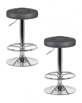 Табурет барный DOBRIN BRUNO (серый) 2 шт_0