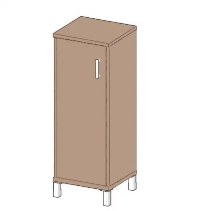 Стеллаж с дверью ДСП В421.6 R Дуб девон_0