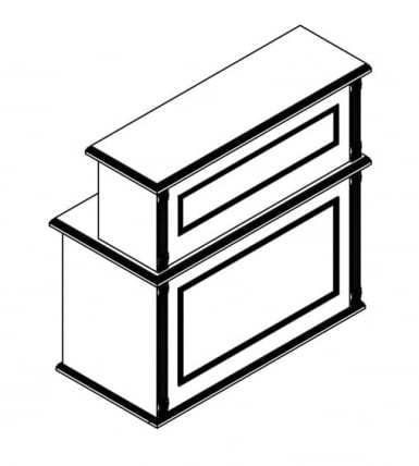 Стойка ресепшен RMS 160 Орех гарда_6