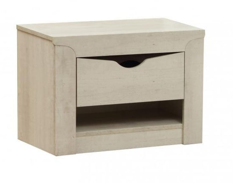 Тумба прикроватная Лючия 33.12 Бетон пайн белый Венге_0