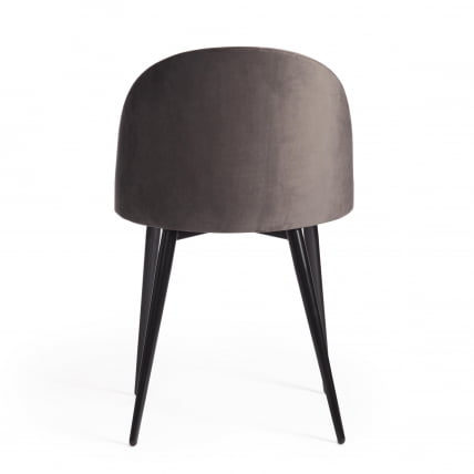 Стул MONRO (mod. 710) ткань/металл, 56х51х80 см, высота до сиденья 47 см, темно-серый barkhat 14/черный_3