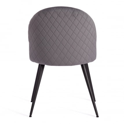 Стул MONRO (mod. 5144) металл/вельвет, 51x56x84 см, серый (HLR 21)/черный_3