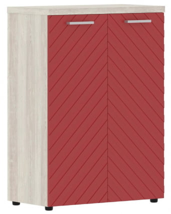 Шкаф с глухими средними дверьми и топом Torr LUX TLMC 85.1 Сосна Эдмонд Красный_0