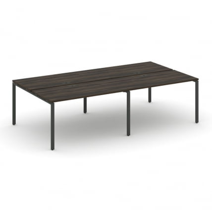 Рабочая станция двухсторонняя на 4 места CONCEPT CN.DRS-007 Дуб Мали Антрацит_0