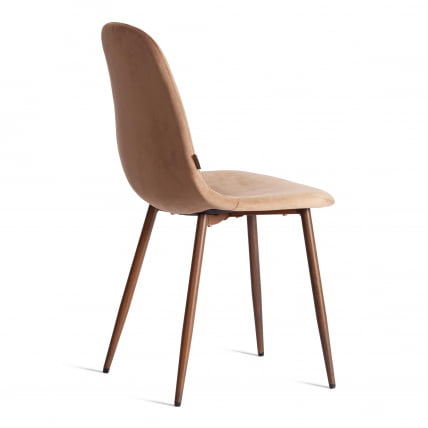 Стул BREEZE (mod. JSC-58) Велюр/металл , 44 х 53 х 86 см, Dark brown (темно-коричневый) HLR11/ орех_2